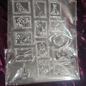 Clear Rubber Stamp Set 14 Stamps